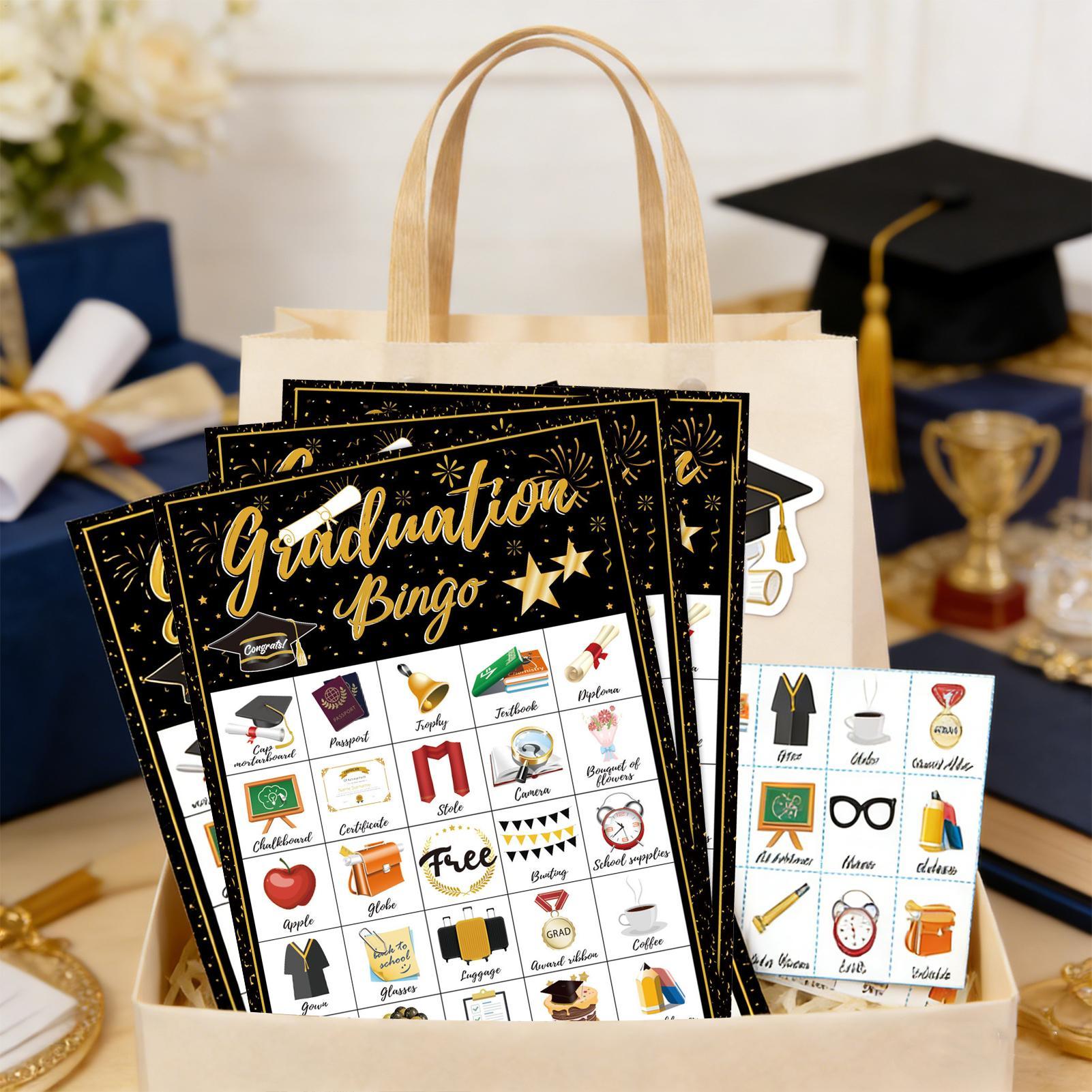 Party Games College - Tarjetas de Bingo para Graduación, Juego