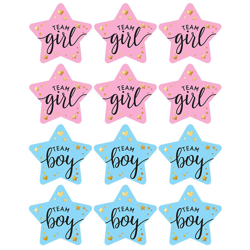 60 pegatinas de revelación de  - Party Games Gender Reveal reseña y precio